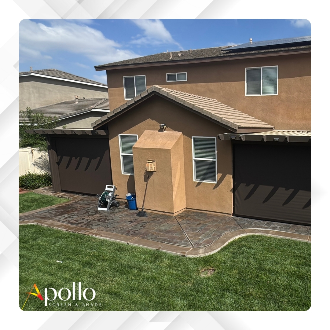 Apollo Smart Motorized Sun Shade Outside View.